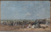 Beach Scene Eugene Boudin